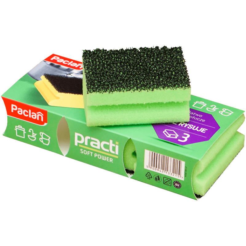 Burete de vase Paclan Soft Power, 3 buc/set